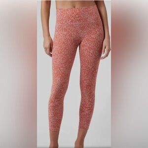 ATHLETA Salutation Stash Pocket ll Printed 7/8 Leggings Women’s Size M Leopard